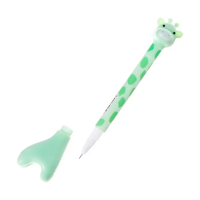 Ручка гелевая-прикол Calligrata &laquo;Жираф&raquo;, неавтоматическая, узел 0.38 мм, МИКС