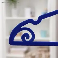 Плечики для одежды &laquo;Бант&raquo;, размер 44-46, флокированное покрытие, цвет МИКС