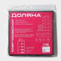 Органайзер подвесной Доляна &laquo;Кло&raquo;, 4 отделения, 30&times;30&times;80 см, цвет чёрный