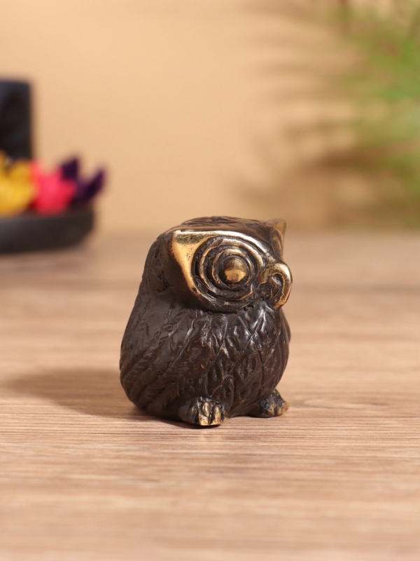 Сувенир бронза "Сова" 4х4х5 см
