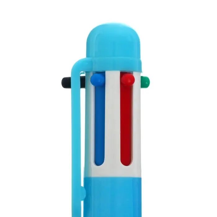 Ручка шариковая многоцветная, автоматическая &laquo;Фламинго&raquo; 6 цветов, МИКС (штрихкод на штуке)