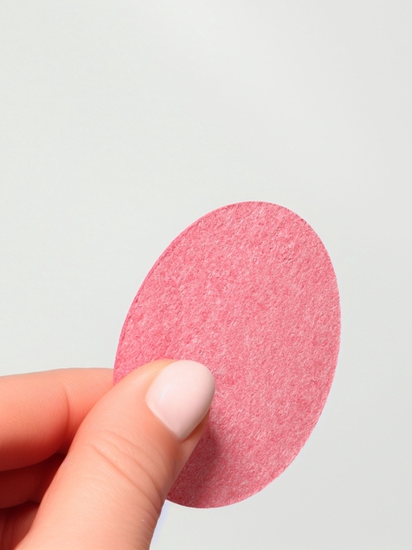Спонж д/умывания целлюлоза  (наб 10шт цена за наб) d6.5см розовый пакет QF