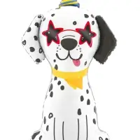 Воздушный шар фольгированный 32" "Далматинец в колпачке"