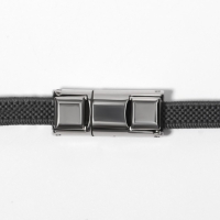 Фиксатор для шнурков, пара, размер 2,6 &times; 1 &times; 0,8 см, цвет серебристый