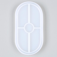 Форма силиконовая универсальная &laquo;Овал&raquo;, размер изделия 9,2 &times; 17,6 &times; 1,4 см