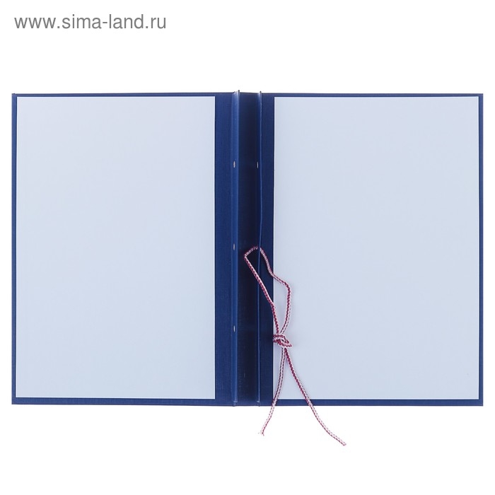 Папка "Магистерская диссертация" бумвинил, гребешки/сутаж, без бумаги, цвет синий (вместимость до 300 листов)