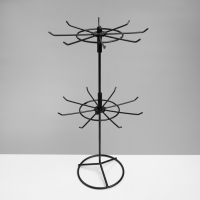 Вертушка, 2 яруса по 8 крючков, 21,5&times;21,5&times;41 см, цвет чёрный