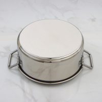 Кастрюля &laquo;Общепит&raquo;, 8 л, d=30 см, h=12 см, металлическая крышка, с теплораспределительным слоем, индукция