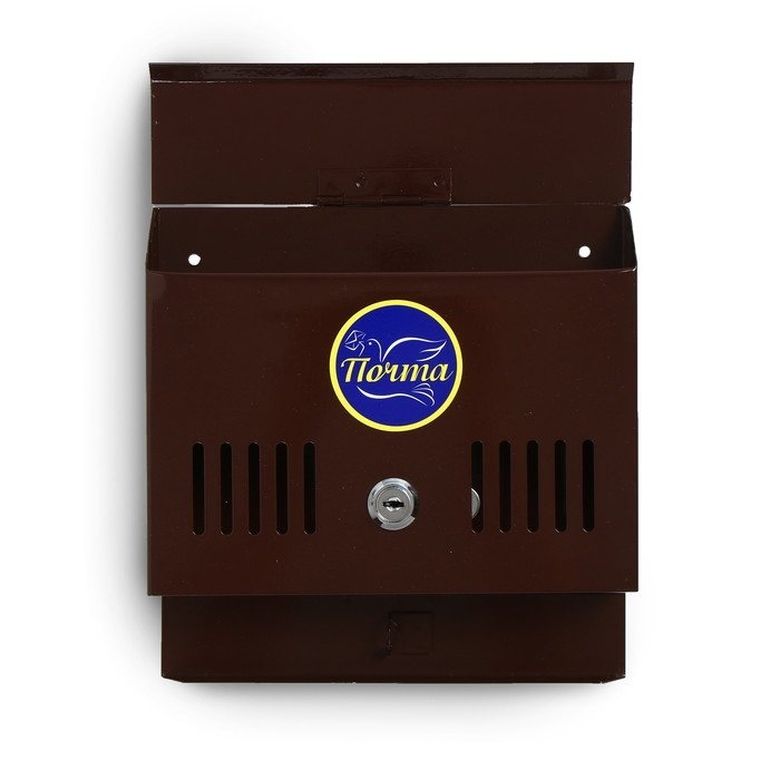 Ящик почтовый с замком, горизонтальный &laquo;Мини&raquo;, коричневый