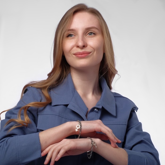 Браслеты &laquo;Неразлучники&raquo; он и она, цвет чернёное серебро, L=17 см