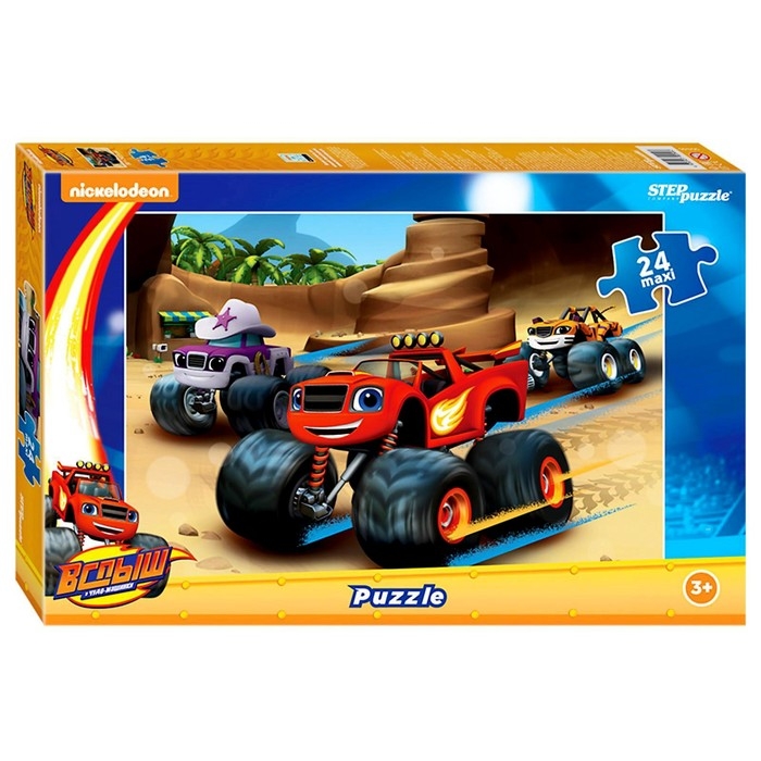 Макси-пазл &laquo;Вспыш и чудо-машинки&raquo;, 24 элемента