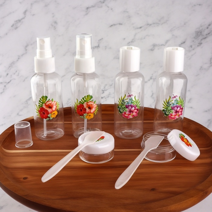 Набор для хранения &laquo;Тропики&raquo;, в чехле, 8 предметов