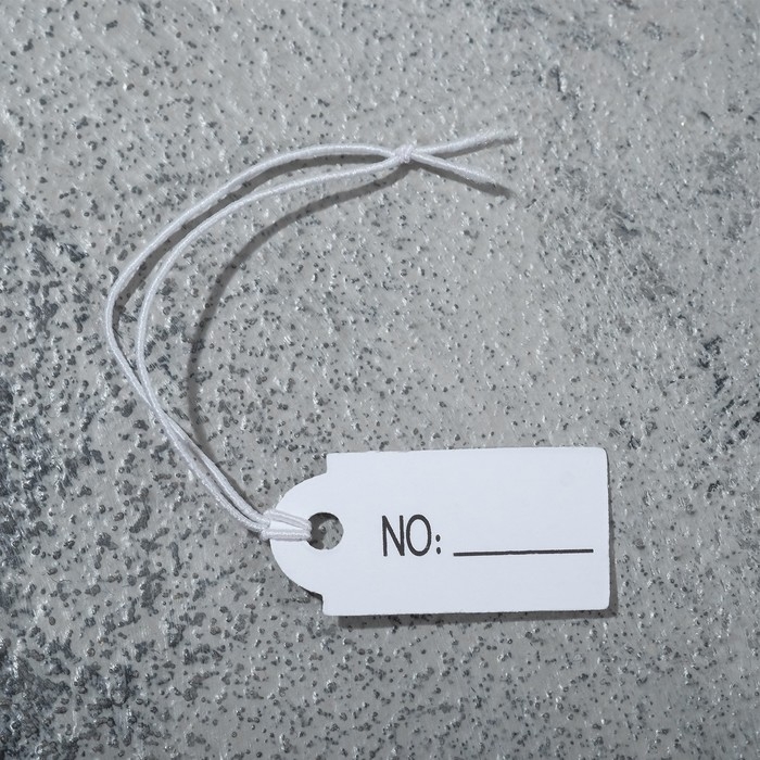 Ценник набор 100шт, 2,5&times;1,3 см, цвет бело-серебристый