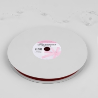 Лента бархатная, 10 мм, 18 &plusmn; 1 м, цвет красный №40