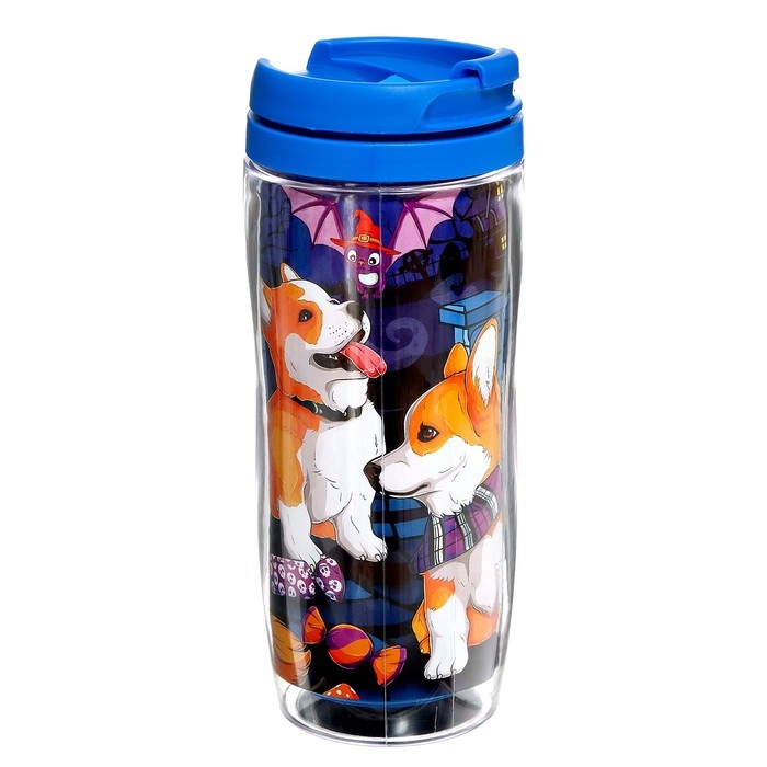 Термостакан с пазлом &laquo;Ужасно милые корги&raquo;, 54 элемента, 350 мл