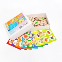 Лото детское &laquo;Овощи, фрукты, ягоды&raquo; (круглые фишки)