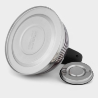 Чайник со свистком из нержавеющей стали Доляна &laquo;Волна&raquo;, 2,8 л, с индикатором нагрева, фиксированная ручка