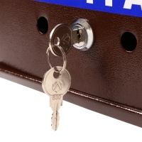 Ящик почтовый с замком, вертикальный, &laquo;Почта&raquo;, коричневый