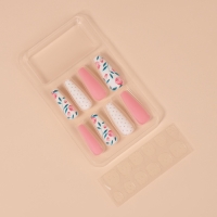 Накладные ногти &laquo;Легкое настроение&raquo;, 12 шт, с клеевыми пластинами, форма балерина, разноцветные