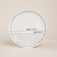 Набор тарелок фарфоровых SL Home &laquo;Милый дом&raquo;, d=21 см, цвет белый