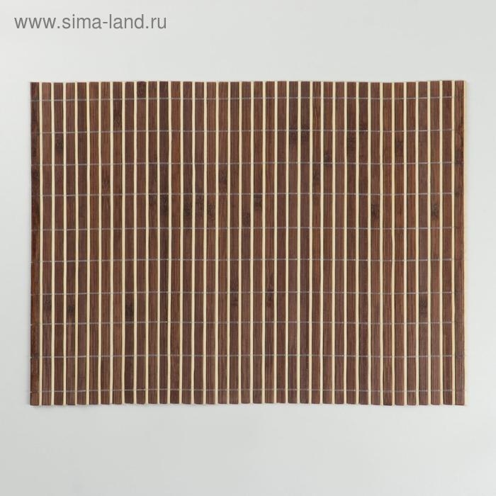 Салфетка сервировочная на стол &laquo;Соломка коричневая&raquo;, 45&times;30 см, цвет коричневый