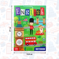 Словарь для записи английских слов English notebook, 52 стр.