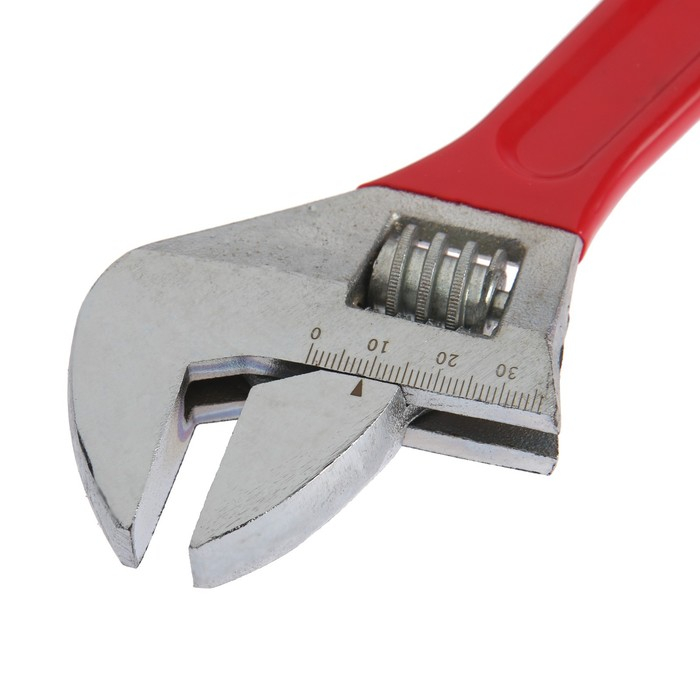 Ключ разводной ЛОМ, обрезиненная рукоятка, 300 мм