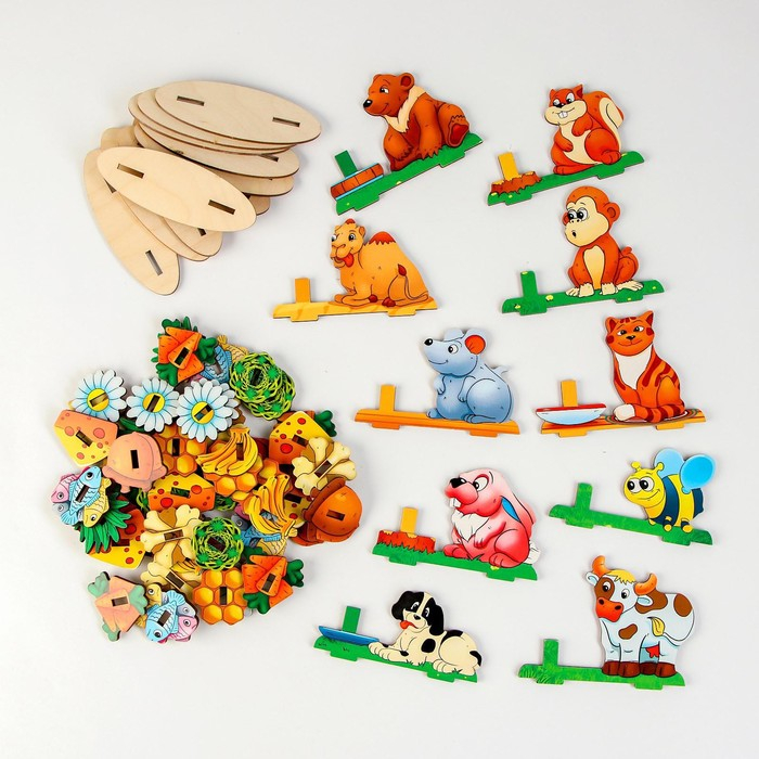 Сортер &laquo;Накорми меня&raquo; , 10 фигурок животных