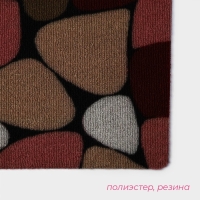 Коврик придверный влаговпитывающий Доляна, без окантовки, 37&times;58 см