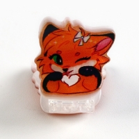 Краб для волос &laquo;Милый лисёнок&raquo;, 1 8 х 2 см