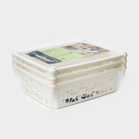 Этажерка напольная 3-х секционная Prima, на колёсиках, цвет МИКС