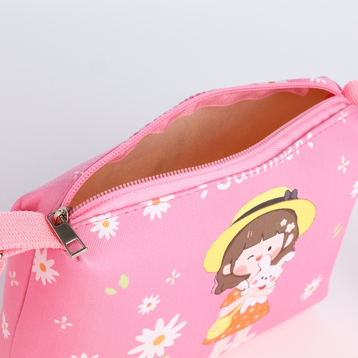 Сумка детская на молнии &laquo;Выбражулька&raquo;, цвет розовый