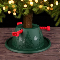 Подставка для ёлки Martika &laquo;Невио&raquo;, пластик, d=34.9 см, h=13.5 см, зелёный/красный