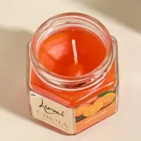 Свеча ароматическая в банке 70 гр воска, апельсин