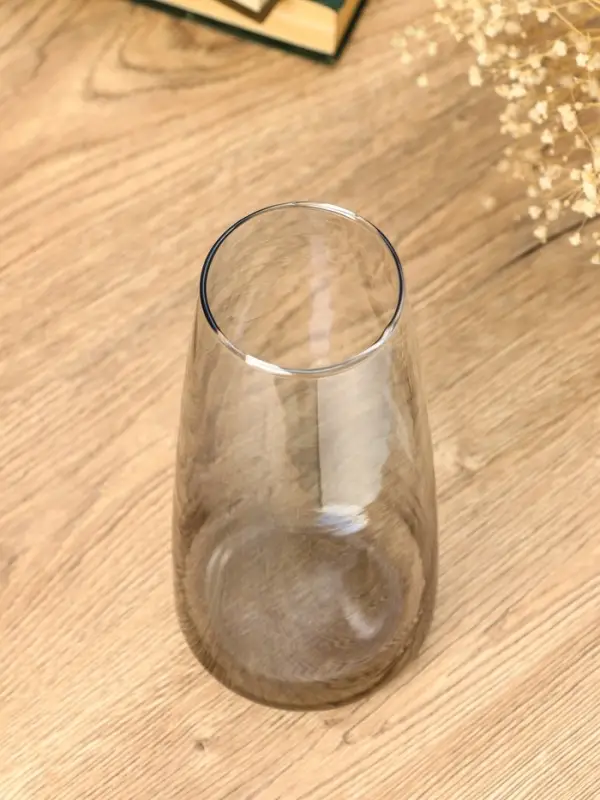 Ваза стекло настольная "Кэнди" 22х9х6,5 см, серый