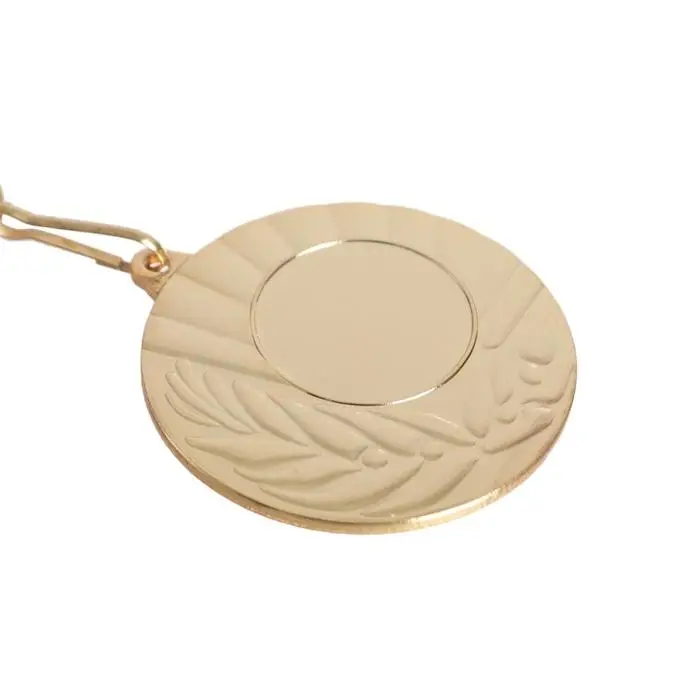 Медаль под нанесение 015, d= 5 см. Цвет золото. С лентой