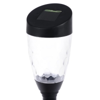 Садовый светильник на солнечной батарее &laquo;Трапеция скошенная&raquo;, 6 &times; 36 &times; 6 см, 1 LED, свечение тёплое белое