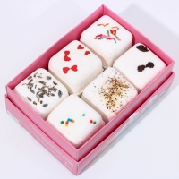 Подарочный набор косметки &laquo;С 8 Марта!&raquo;, бомбочки для ванны с добавками 6 х 65 г, ЧИСТОЕ СЧАСТЬЕ