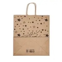 Пакет подарочный крафтовый &laquo;Подарок для тебя&raquo; 22 х 25 х 12 см