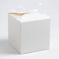 Коробка складная белая, 10 х 10 х 10 см