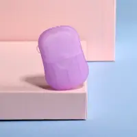 Мыло листовое, в пластинах, 18 (&plusmn; 2) шт, в футляре, цвет сиреневый