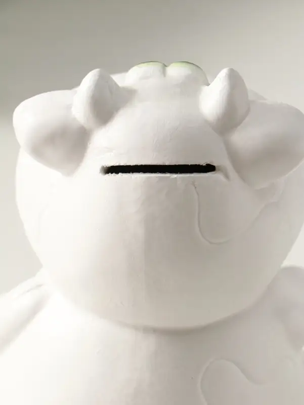 Копилка "Корова" 19 см, белая