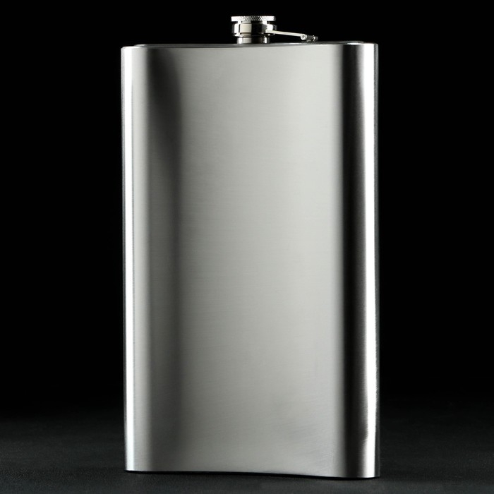 Фляжка ГИГАНТ &laquo;Мера&raquo;, 1920 мл, серебристая