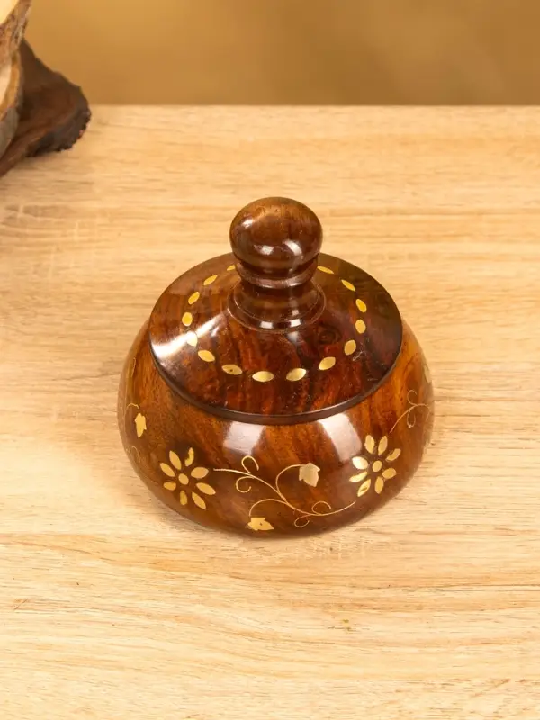 Сахарница "Ассорти" 12х12х10 см, дерево шишам