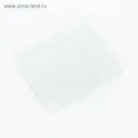 Бейдж - карман горизонтальный, внешний размер 110&times;90 мм, внутренний размер 105&times;60 мм, 25 мкр с защёлкой зип