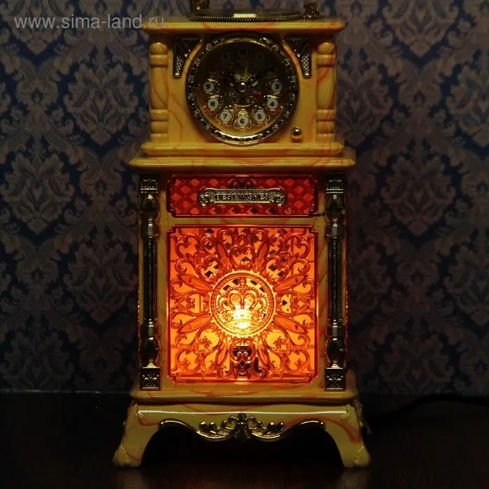 Часы-светильник "Меломан", с будильником, 43 х 16 х 15 см