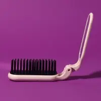 Расчёска массажная, складная, с зеркалом, 3 &times; 10 см, цвет МИКС