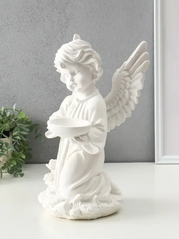 Статуэтка "Ангелочек сидячий с чашей" 33х21х17,5 см