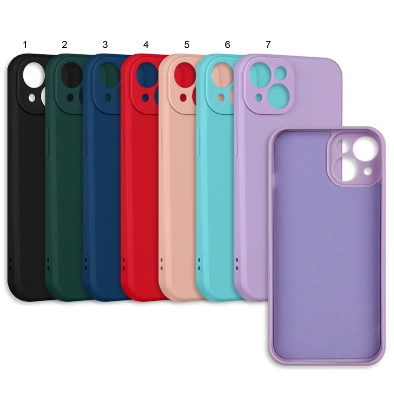 Чехол iPh 14 цветной силикон