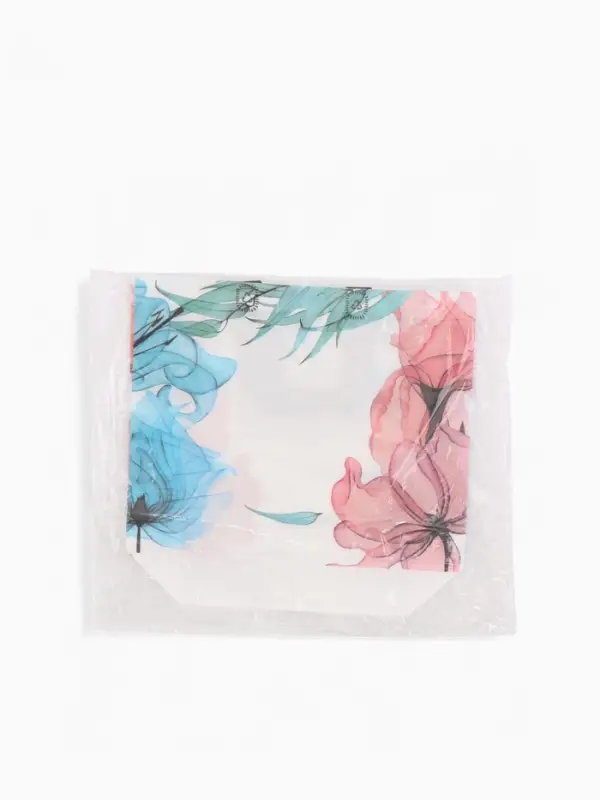 Сумка для покупок Цветы, 32*10*26. отд без молнии, серый